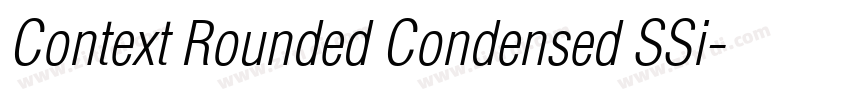 Context Rounded Condensed SSi字体转换